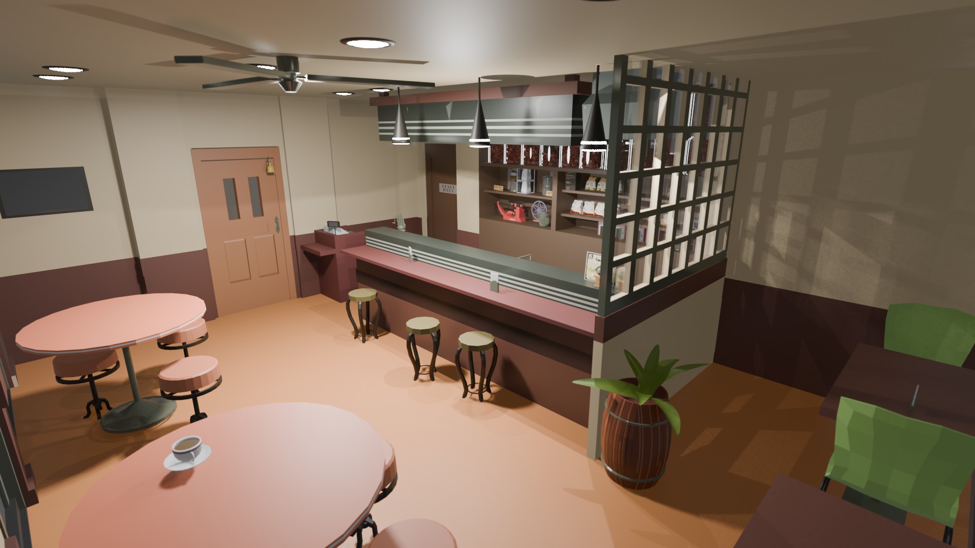 Anteiku Cafe Render